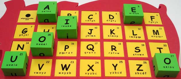 vowels consonants abc english alphabets phonics blocks