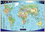 world map for kids children